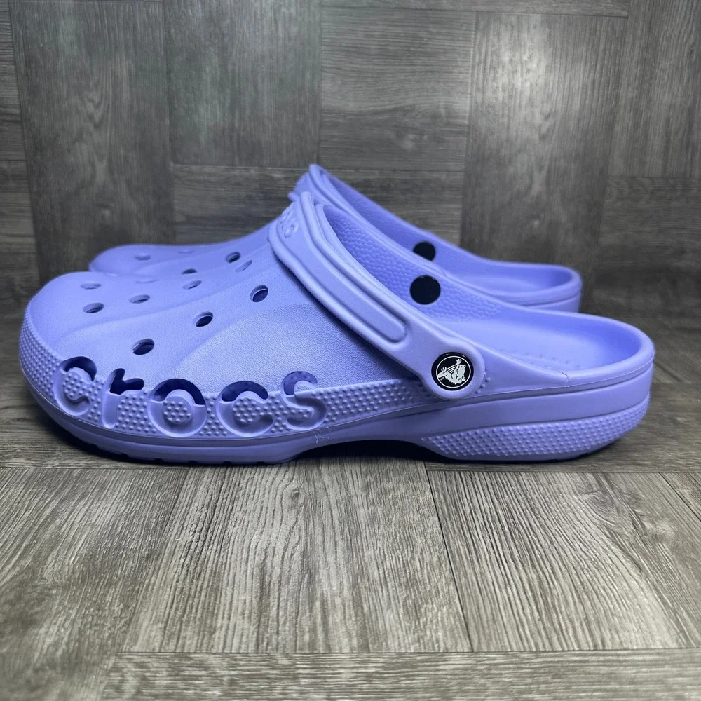 Crocs Baya Clog Mens 11 Purple Moon Jelly Slip On Comfort NEW